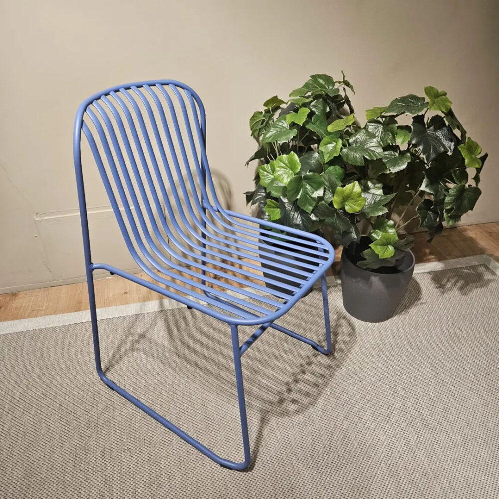 SET DI 4 SEDIE RIVIERA AZZURRE